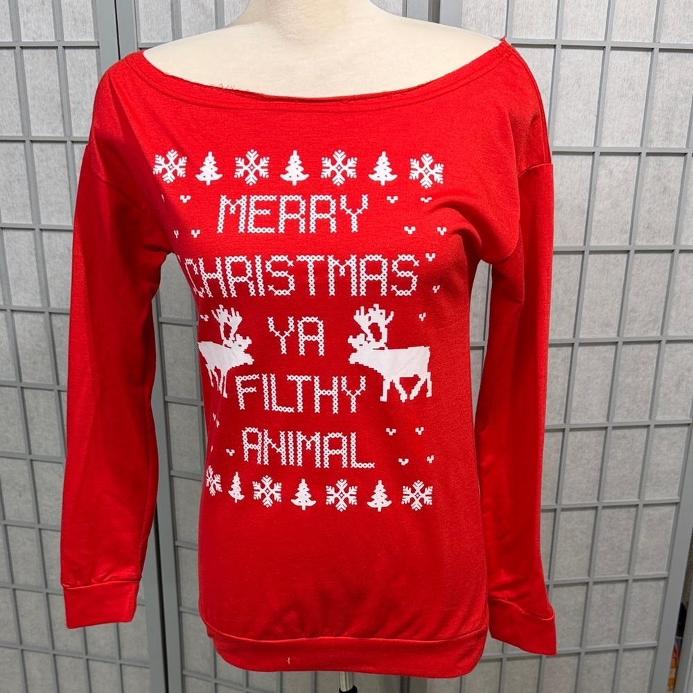 Red Christmas Sweater, Women’s Size Small